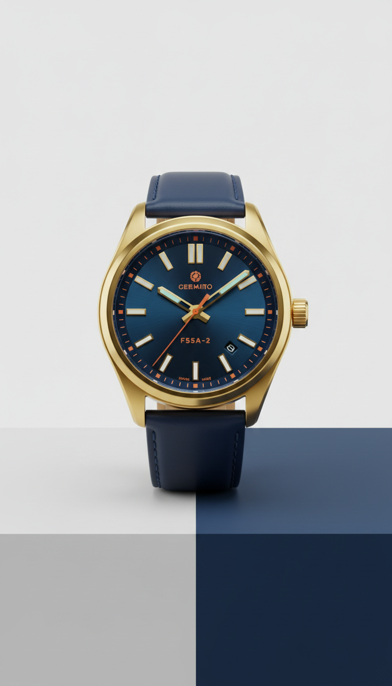 Premium Gold Blue Watches